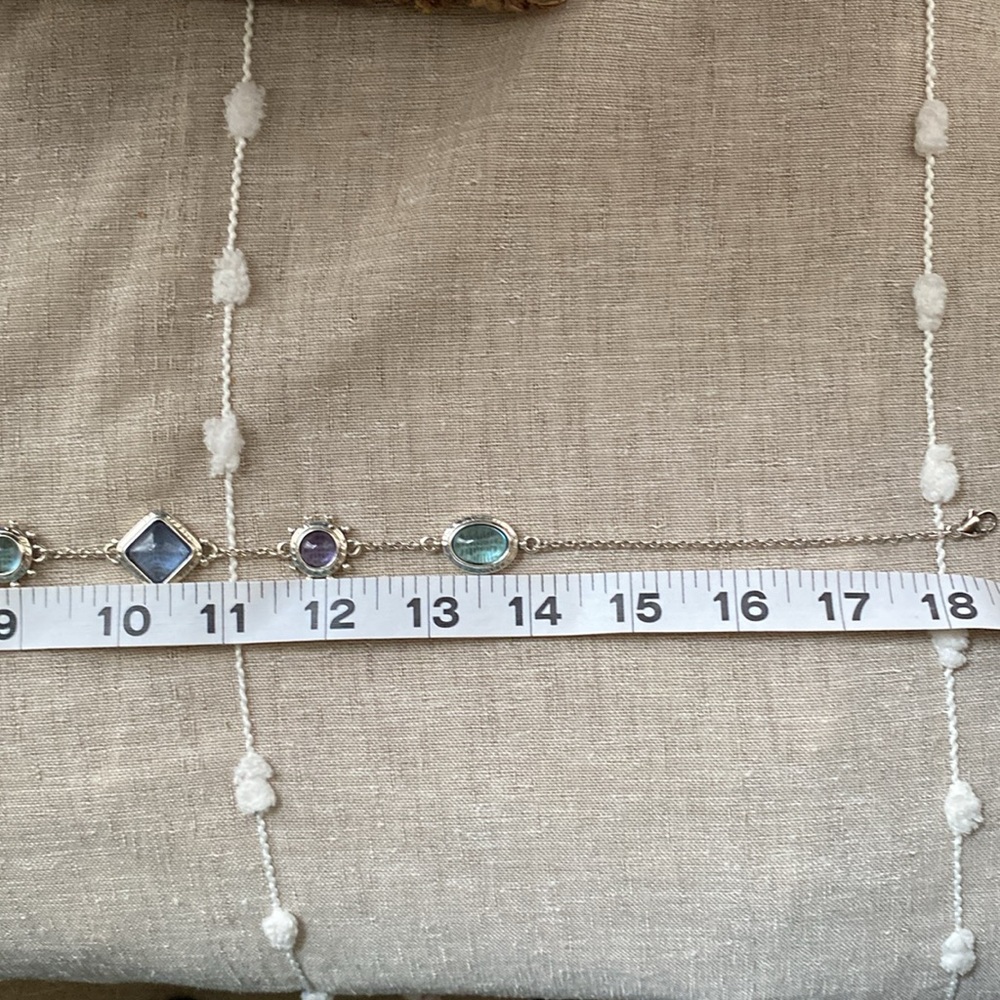 Brighton’s Silver Jules Nautical Blue tone Cool colors Necklace - Picture 5 of 7